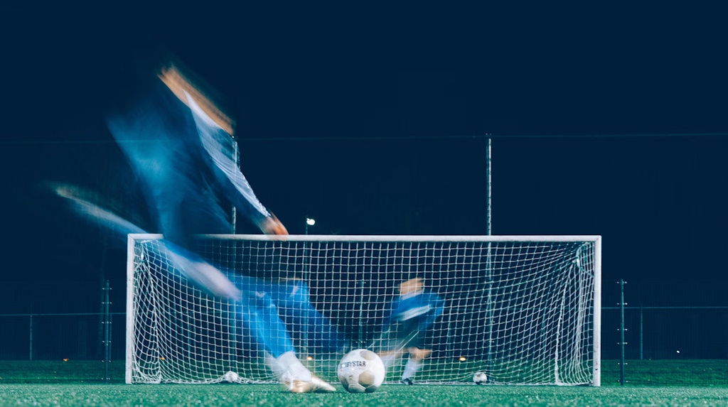 Image of a football goal.